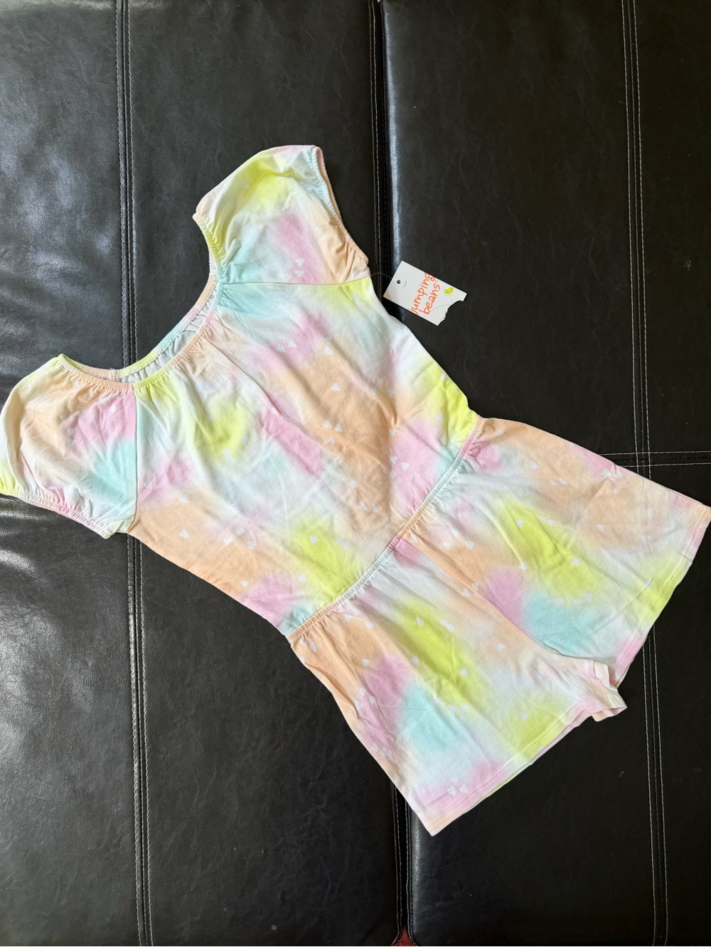 Jumping Beans - Pastel Tie-Dye Romper in Pink, Yellow, Blue
